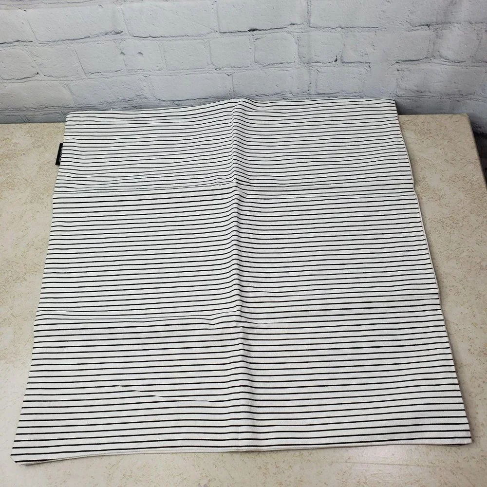 IKEA White and Black Patterned Cushions